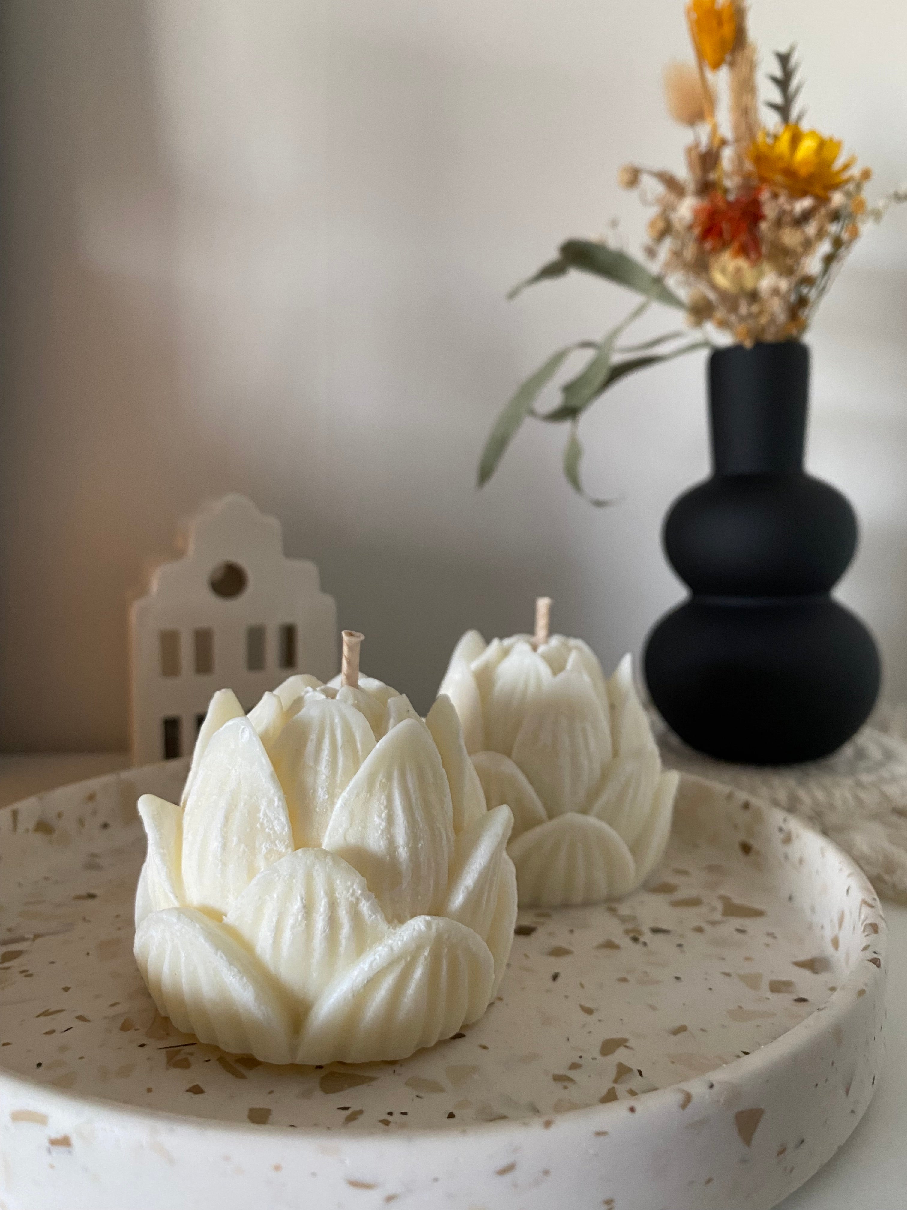 Coffret bougie fleur de lotus