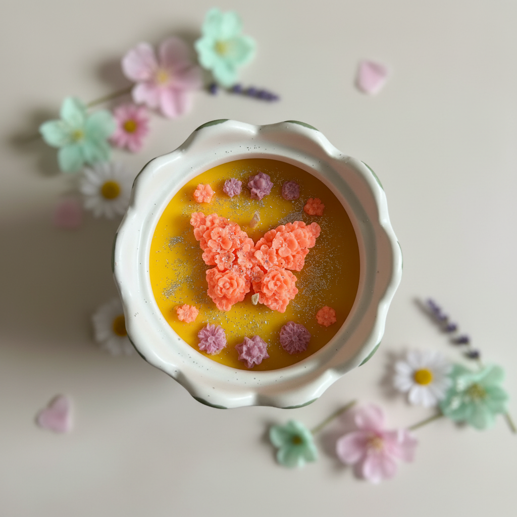 Petit jardin en pot – vue du dessus