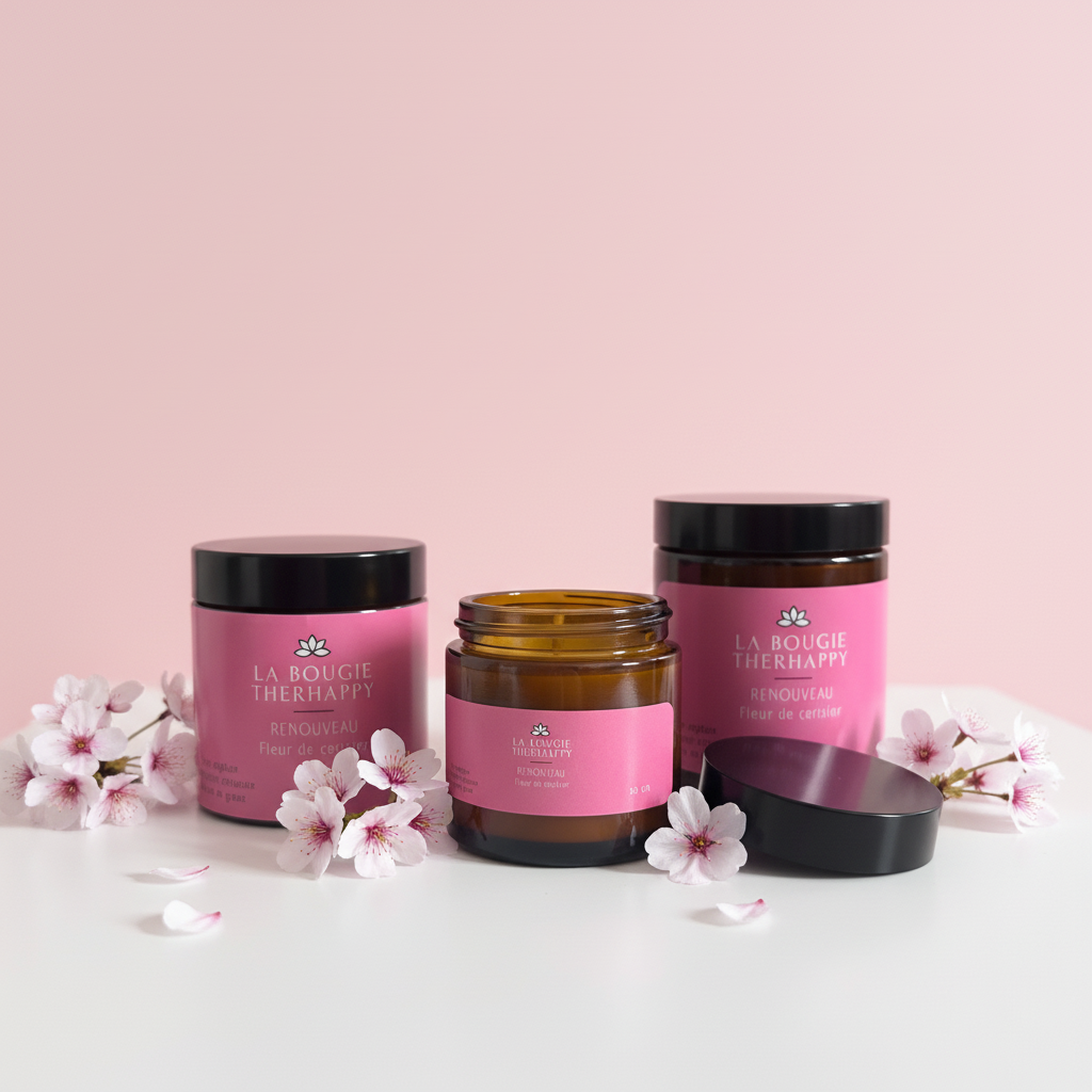 Renouveau trio fond rose